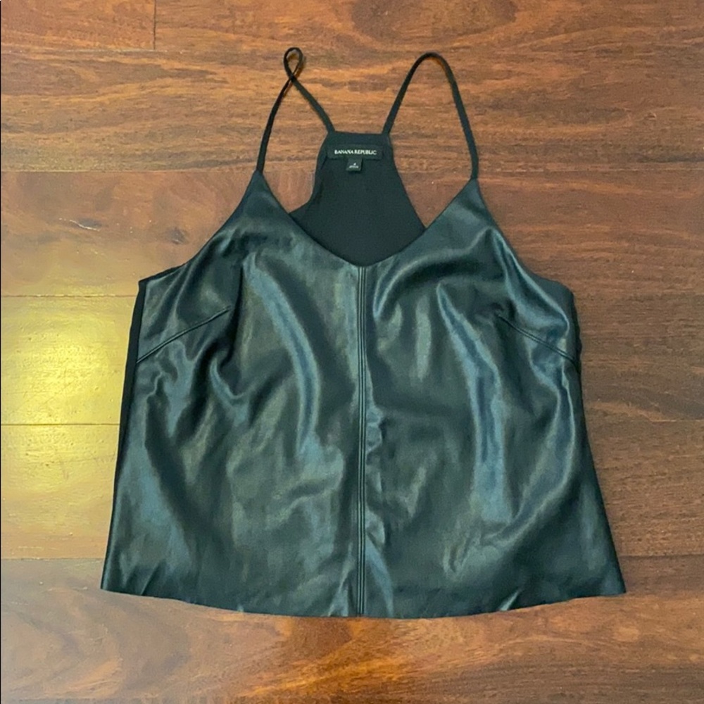 Banana Republic Faux Leather Cami